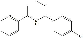 [1-(4-chlorophenyl)propyl][1-(pyridin-2-yl)ethyl]amine Struktur