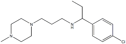 [1-(4-chlorophenyl)propyl][3-(4-methylpiperazin-1-yl)propyl]amine Struktur