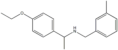 [1-(4-ethoxyphenyl)ethyl][(3-methylphenyl)methyl]amine Struktur