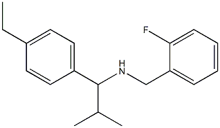 [1-(4-ethylphenyl)-2-methylpropyl][(2-fluorophenyl)methyl]amine Struktur