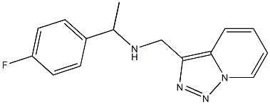 [1-(4-fluorophenyl)ethyl]({[1,2,4]triazolo[3,4-a]pyridin-3-ylmethyl})amine Struktur