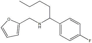 [1-(4-fluorophenyl)pentyl](furan-2-ylmethyl)amine Struktur