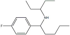 [1-(4-fluorophenyl)pentyl](pentan-3-yl)amine Struktur