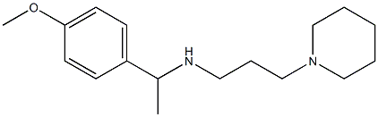 [1-(4-methoxyphenyl)ethyl][3-(piperidin-1-yl)propyl]amine Struktur