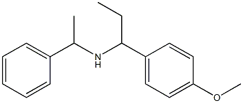 [1-(4-methoxyphenyl)propyl](1-phenylethyl)amine Struktur