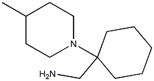 [1-(4-methylpiperidin-1-yl)cyclohexyl]methylamine Struktur