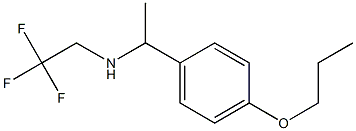 [1-(4-propoxyphenyl)ethyl](2,2,2-trifluoroethyl)amine Struktur