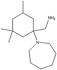 [1-(azepan-1-yl)-3,3,5-trimethylcyclohexyl]methanamine Struktur