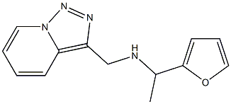 [1-(furan-2-yl)ethyl]({[1,2,4]triazolo[3,4-a]pyridin-3-ylmethyl})amine Struktur