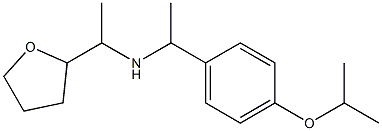 [1-(oxolan-2-yl)ethyl]({1-[4-(propan-2-yloxy)phenyl]ethyl})amine Struktur