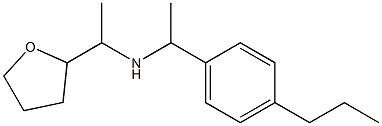 [1-(oxolan-2-yl)ethyl][1-(4-propylphenyl)ethyl]amine Struktur