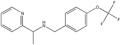 [1-(pyridin-2-yl)ethyl]({[4-(trifluoromethoxy)phenyl]methyl})amine Struktur