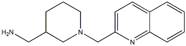 [1-(quinolin-2-ylmethyl)piperidin-3-yl]methanamine Struktur