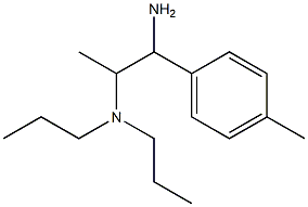 [1-amino-1-(4-methylphenyl)propan-2-yl]dipropylamine Struktur