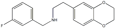 [2-(2,3-dihydro-1,4-benzodioxin-6-yl)ethyl][(3-fluorophenyl)methyl]amine Struktur