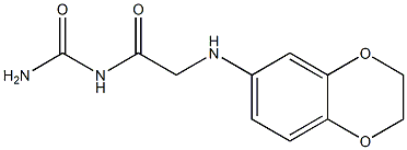 [2-(2,3-dihydro-1,4-benzodioxin-6-ylamino)acetyl]urea Struktur