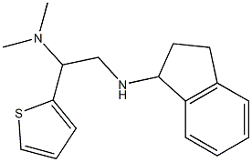 [2-(2,3-dihydro-1H-inden-1-ylamino)-1-(thiophen-2-yl)ethyl]dimethylamine Struktur