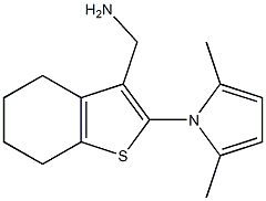 [2-(2,5-dimethyl-1H-pyrrol-1-yl)-4,5,6,7-tetrahydro-1-benzothien-3-yl]methylamine Struktur