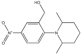 [2-(2,6-dimethylpiperidin-1-yl)-5-nitrophenyl]methanol Struktur