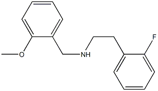 [2-(2-fluorophenyl)ethyl][(2-methoxyphenyl)methyl]amine Struktur