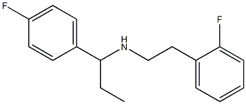 [2-(2-fluorophenyl)ethyl][1-(4-fluorophenyl)propyl]amine Struktur