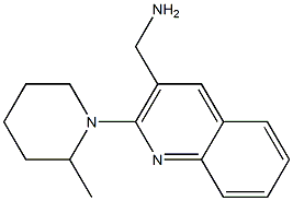 [2-(2-methylpiperidin-1-yl)quinolin-3-yl]methanamine Struktur