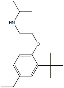 [2-(2-tert-butyl-4-ethylphenoxy)ethyl](propan-2-yl)amine Struktur