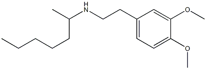 [2-(3,4-dimethoxyphenyl)ethyl](heptan-2-yl)amine Struktur