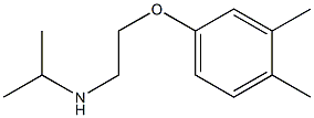 [2-(3,4-dimethylphenoxy)ethyl](propan-2-yl)amine Struktur