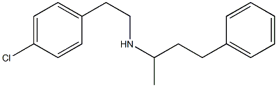 [2-(4-chlorophenyl)ethyl](4-phenylbutan-2-yl)amine Struktur