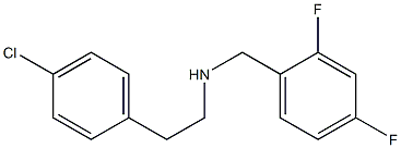 [2-(4-chlorophenyl)ethyl][(2,4-difluorophenyl)methyl]amine Struktur