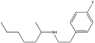 [2-(4-fluorophenyl)ethyl](heptan-2-yl)amine Struktur