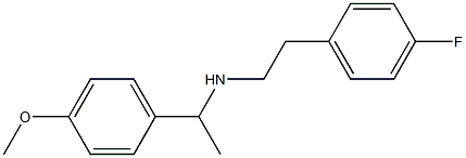 [2-(4-fluorophenyl)ethyl][1-(4-methoxyphenyl)ethyl]amine Struktur