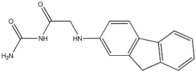 [2-(9H-fluoren-2-ylamino)acetyl]urea Struktur