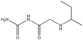 [2-(butan-2-ylamino)acetyl]urea Struktur