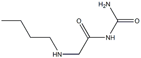 [2-(butylamino)acetyl]urea Struktur