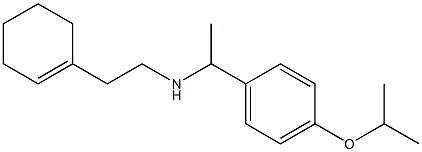 [2-(cyclohex-1-en-1-yl)ethyl]({1-[4-(propan-2-yloxy)phenyl]ethyl})amine Struktur