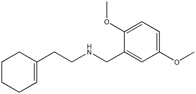 [2-(cyclohex-1-en-1-yl)ethyl][(2,5-dimethoxyphenyl)methyl]amine Struktur