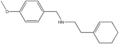 [2-(cyclohex-1-en-1-yl)ethyl][(4-methoxyphenyl)methyl]amine Struktur