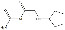 [2-(cyclopentylamino)acetyl]urea Struktur