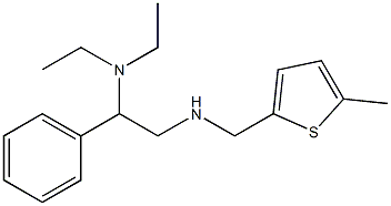 [2-(diethylamino)-2-phenylethyl][(5-methylthiophen-2-yl)methyl]amine Struktur