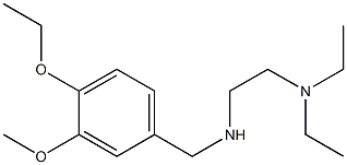 [2-(diethylamino)ethyl][(4-ethoxy-3-methoxyphenyl)methyl]amine Struktur