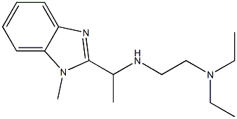 [2-(diethylamino)ethyl][1-(1-methyl-1H-1,3-benzodiazol-2-yl)ethyl]amine Struktur