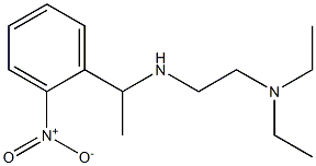 [2-(diethylamino)ethyl][1-(2-nitrophenyl)ethyl]amine Struktur