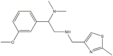 [2-(dimethylamino)-2-(3-methoxyphenyl)ethyl][(2-methyl-1,3-thiazol-4-yl)methyl]amine Struktur