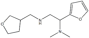 [2-(dimethylamino)-2-(furan-2-yl)ethyl](oxolan-3-ylmethyl)amine Struktur