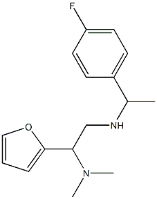 [2-(dimethylamino)-2-(furan-2-yl)ethyl][1-(4-fluorophenyl)ethyl]amine Struktur