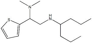 [2-(dimethylamino)-2-(thiophen-2-yl)ethyl](heptan-4-yl)amine Struktur