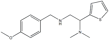 [2-(dimethylamino)-2-(thiophen-2-yl)ethyl][(4-methoxyphenyl)methyl]amine Struktur