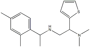 [2-(dimethylamino)-2-(thiophen-2-yl)ethyl][1-(2,4-dimethylphenyl)ethyl]amine Struktur